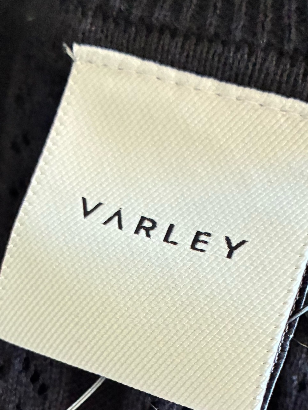 NWT Varley Florian Dress black knit maxi rich mom quiet luxury capsule L - Picture 15 of 16